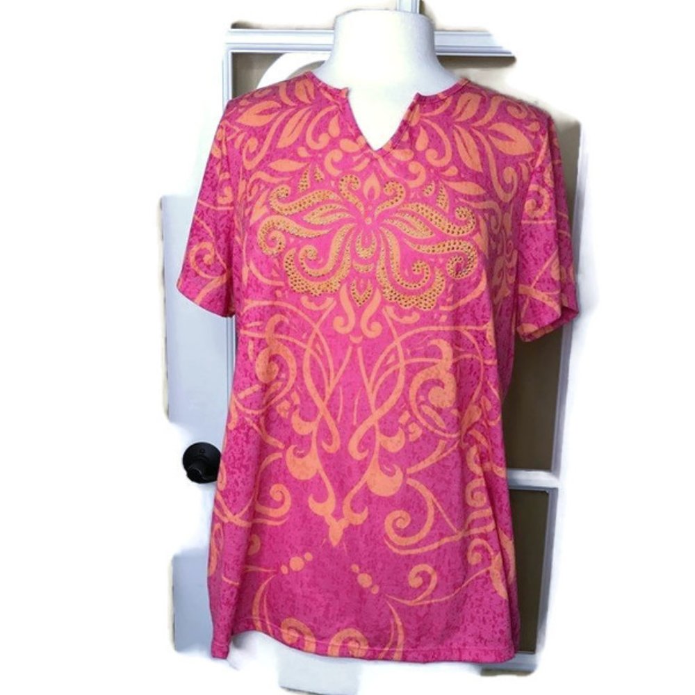 Cj Banks Short Sleeve Top 1X